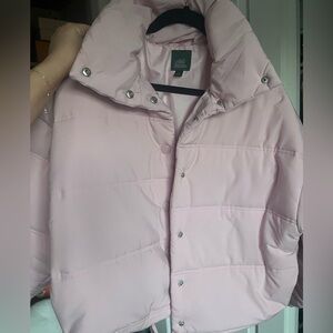 Pink puffer Jacket